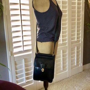 Vintage COACH Black Murphy Crossbody Handbag #9930